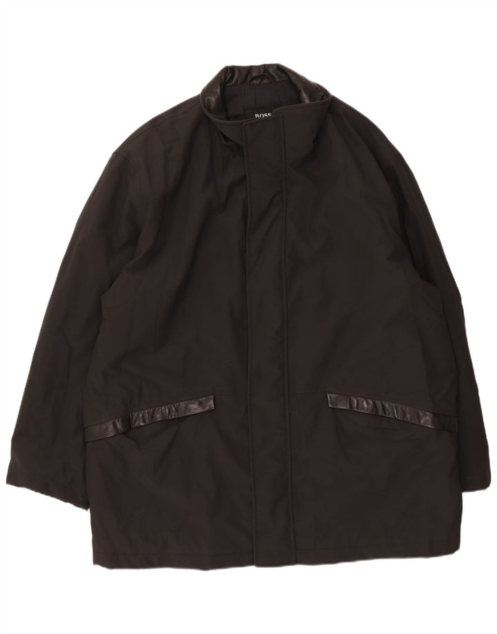 Hugo Boss Manteau Homme EU 52 XL Noir Polychlorure