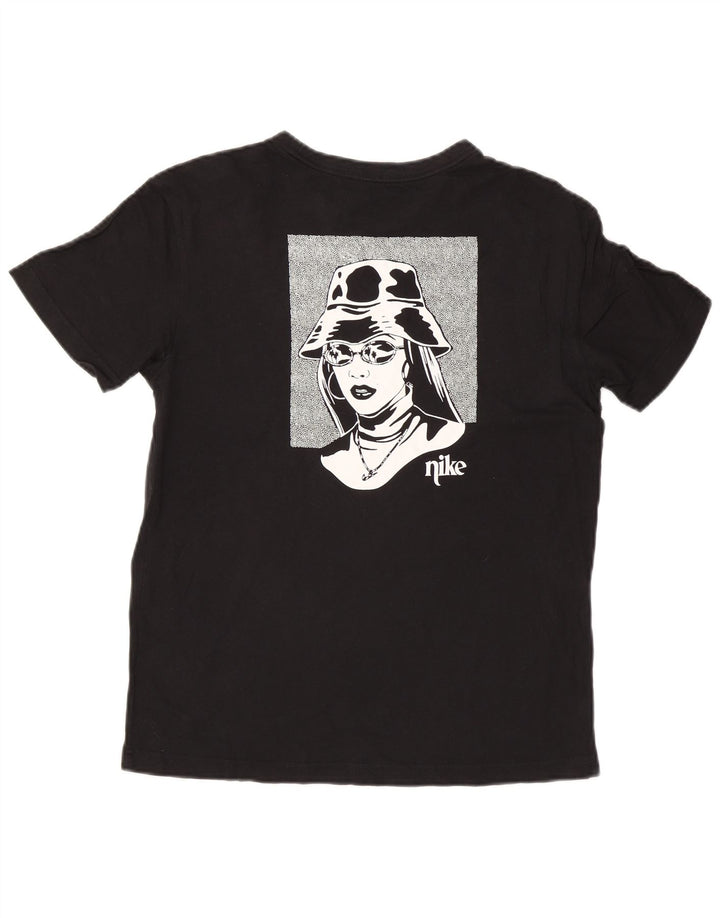 Nike T-shirt graphique pour homme en coton noir Taille S