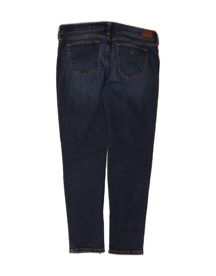 GUESS Womens Slim Jeans W31 L29 Navy Blue Cotton Vintage Guess and Second-Hand Guess from Messina Hembry 