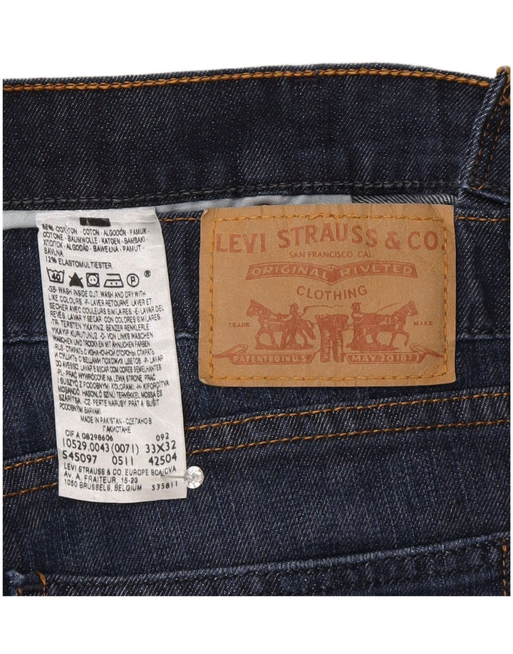 Levi's Jean Bootcut Femme 10529 W33 L32 Bleu Marine Coton