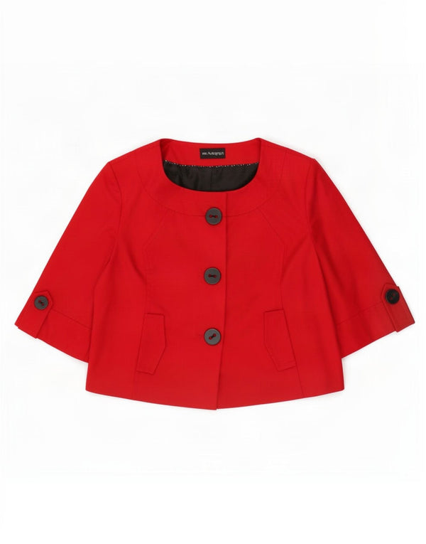 Marks & Spencer Veste boléro autographe à manches courtes pour femme UK 22 3XL Rouge
