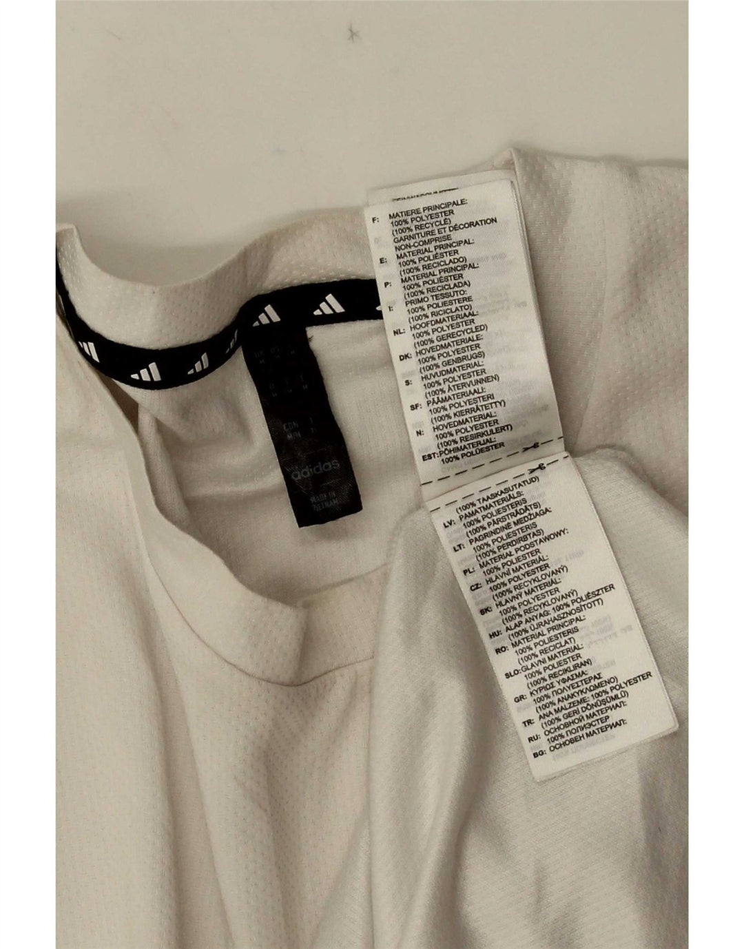 Adidas Hommes Aeroready T-Shirt Haut Moyen Blanc Polyester