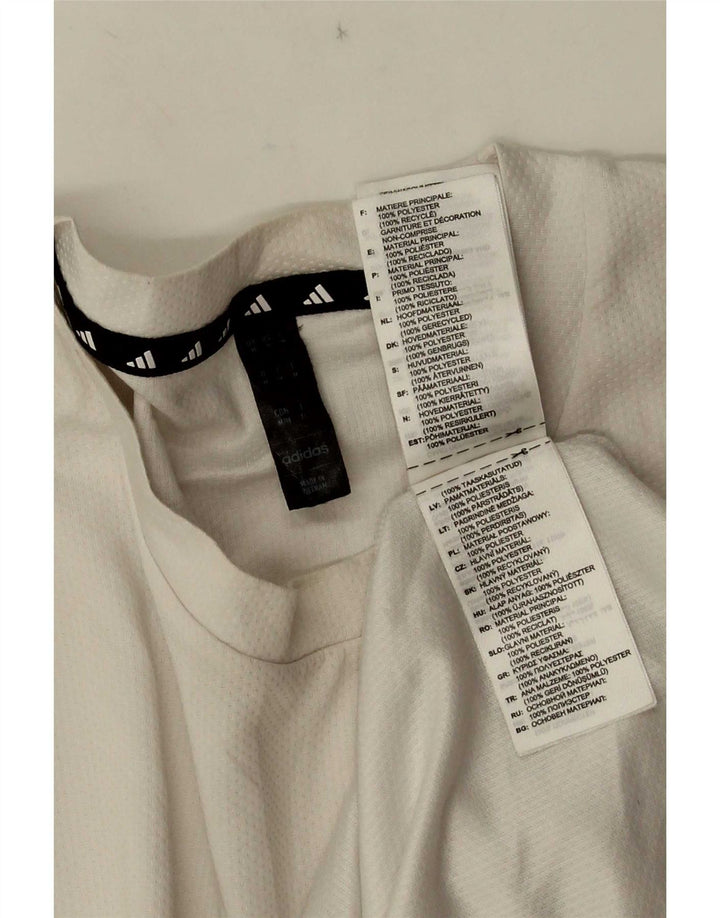 Adidas Hommes Aeroready T-Shirt Haut Moyen Blanc Polyester
