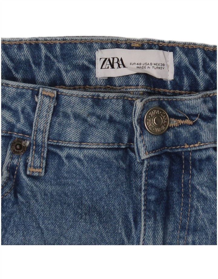Zara Jean droit pour femme EU 40 Medium W30 L31 Bleu