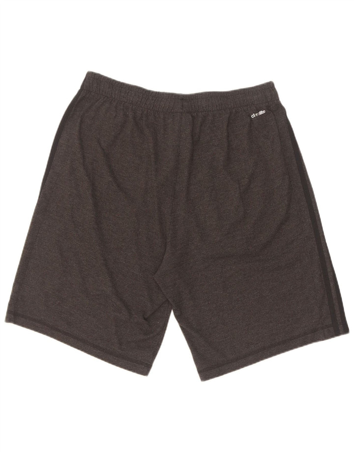 Adidas Short de sport Climalite pour homme en coton gris Taille L