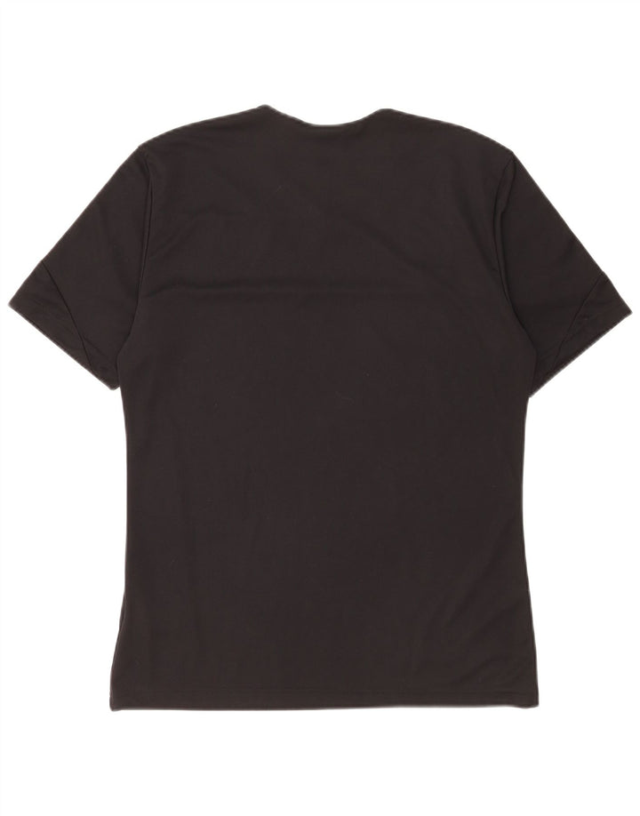 Adidas Hommes Climalite T-Shirt Haut Petit Noir Colorblock Polyester