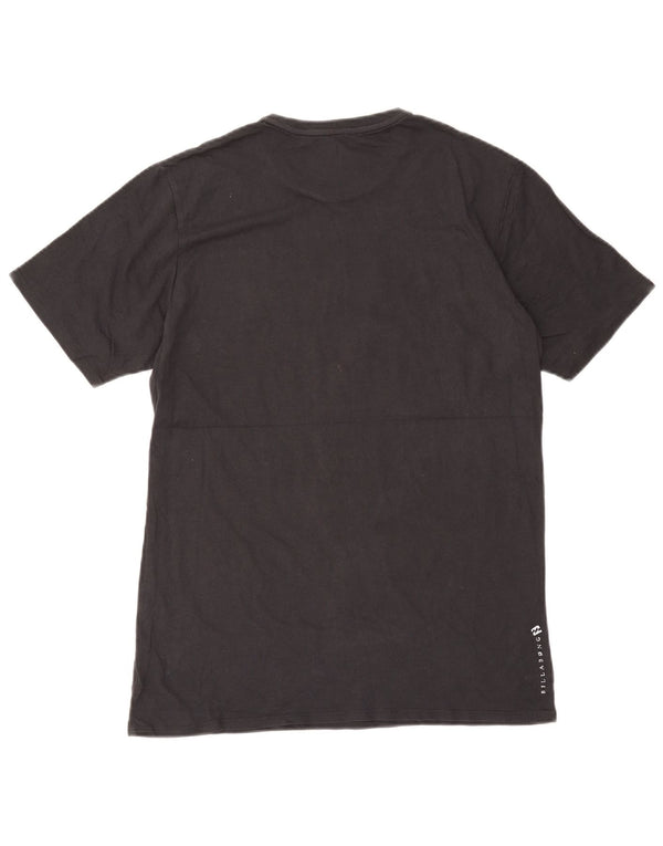 Billabong Mens Graphic T-Shirt Top Large Gris Coton
