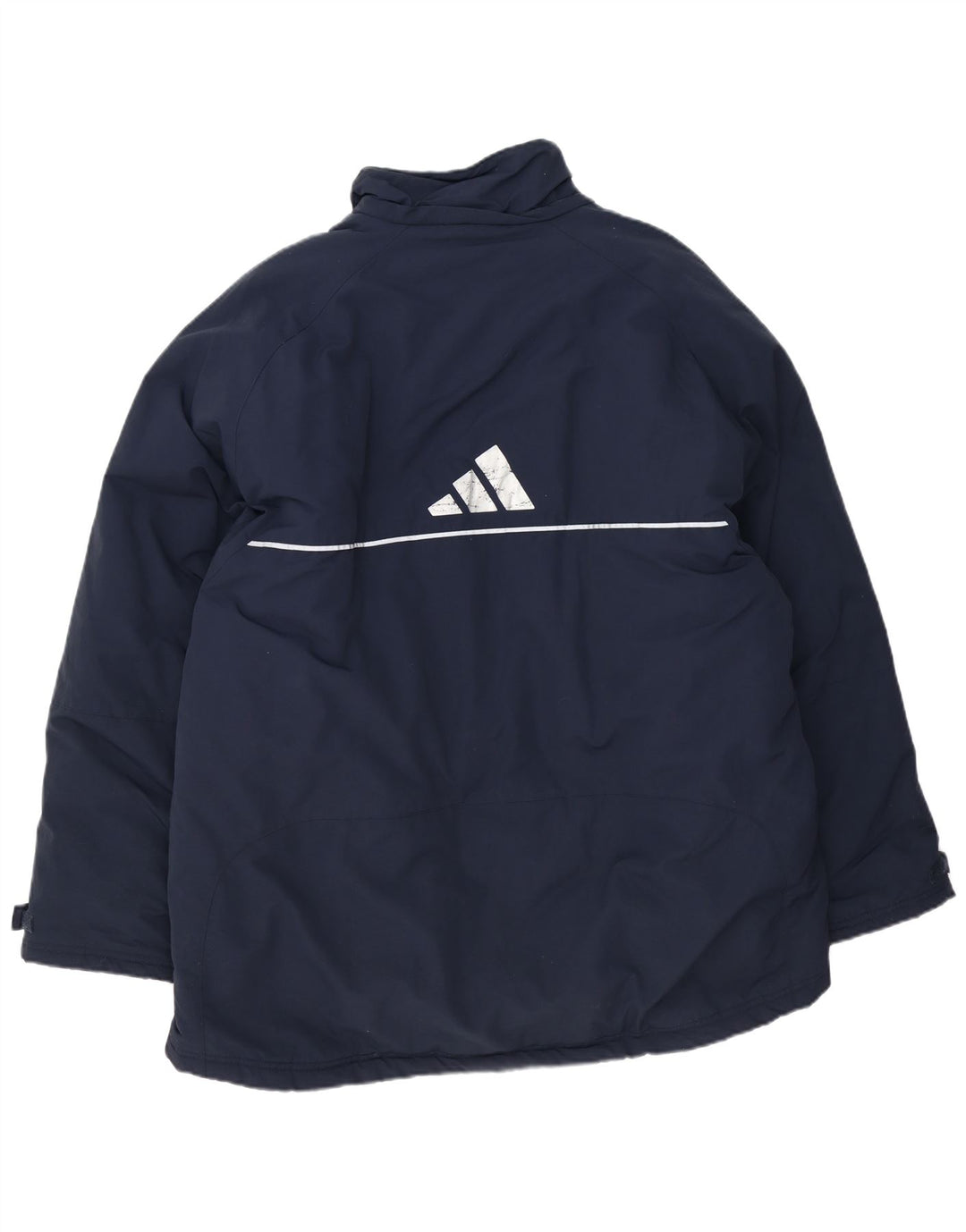 Adidas Veste matelassée graphique pour homme UK 42 XL Bleu marine Polyester