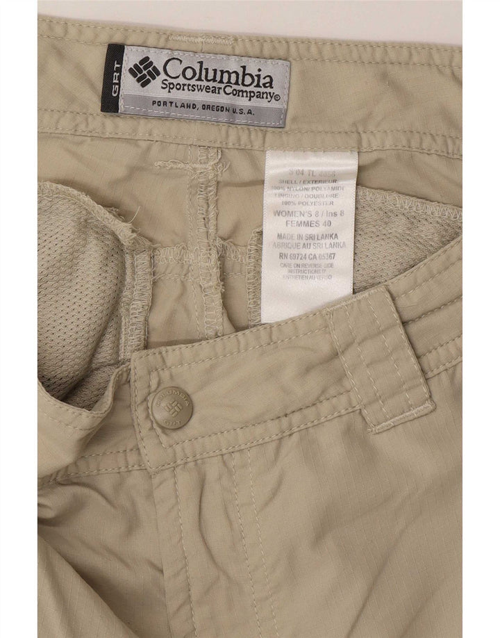 Columbia Short Cargo Femme US 8 Medium W30 Nylon Beige