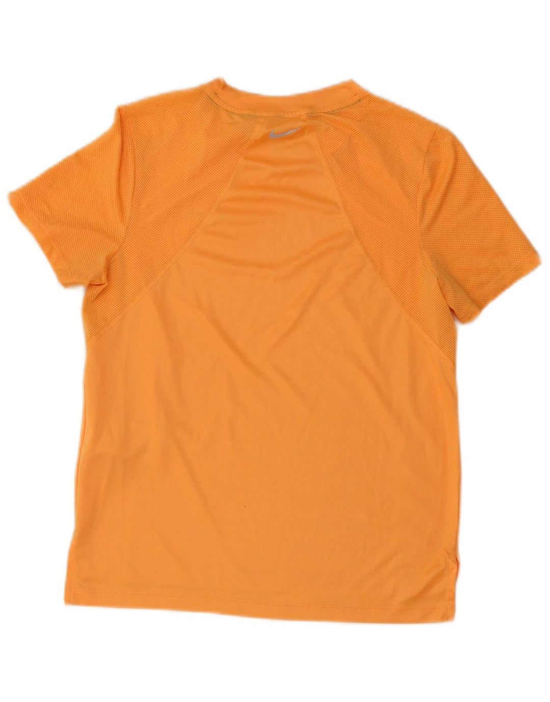 Nike Womens Dri Fit T-Shirt Top UK 10 Petit Orange Polyester