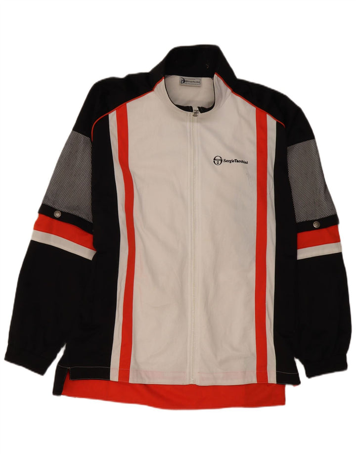 SERGIO TACCHINI Veste de Survêtement Homme IT 52 Large Blanc Colourblock