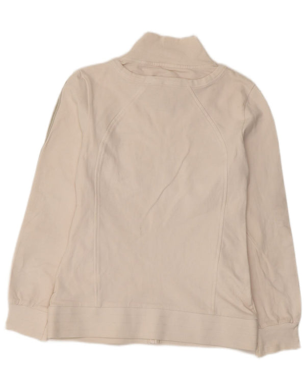 Fila Veste de survêtement pour femme UK 10 Petit coton rayé blanc