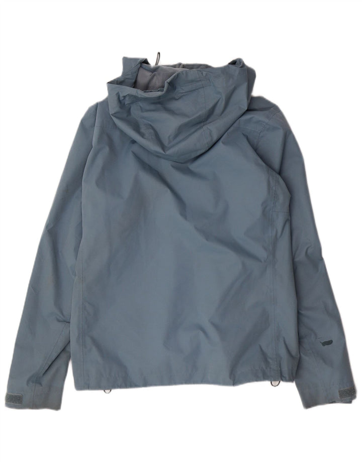 Adidas Veste de pluie à capuche pour femme UK 14 Bleu moyen Polyester