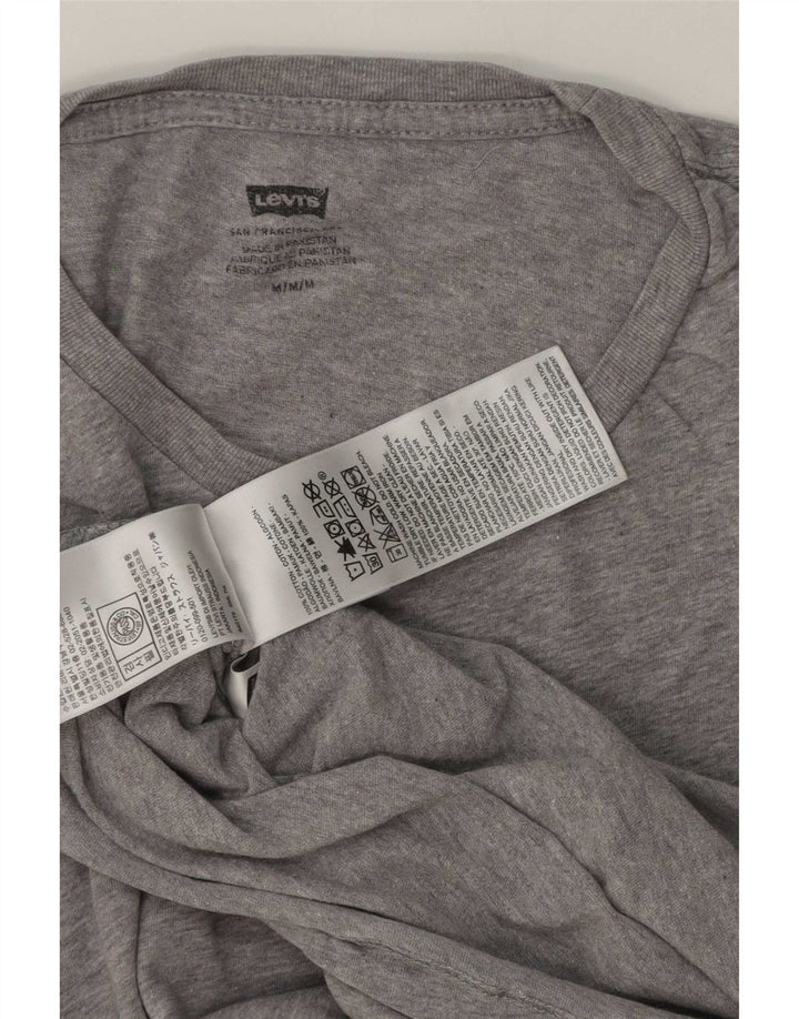 Levi's T-Shirt Top Homme Gris Moyen Moucheté Coton