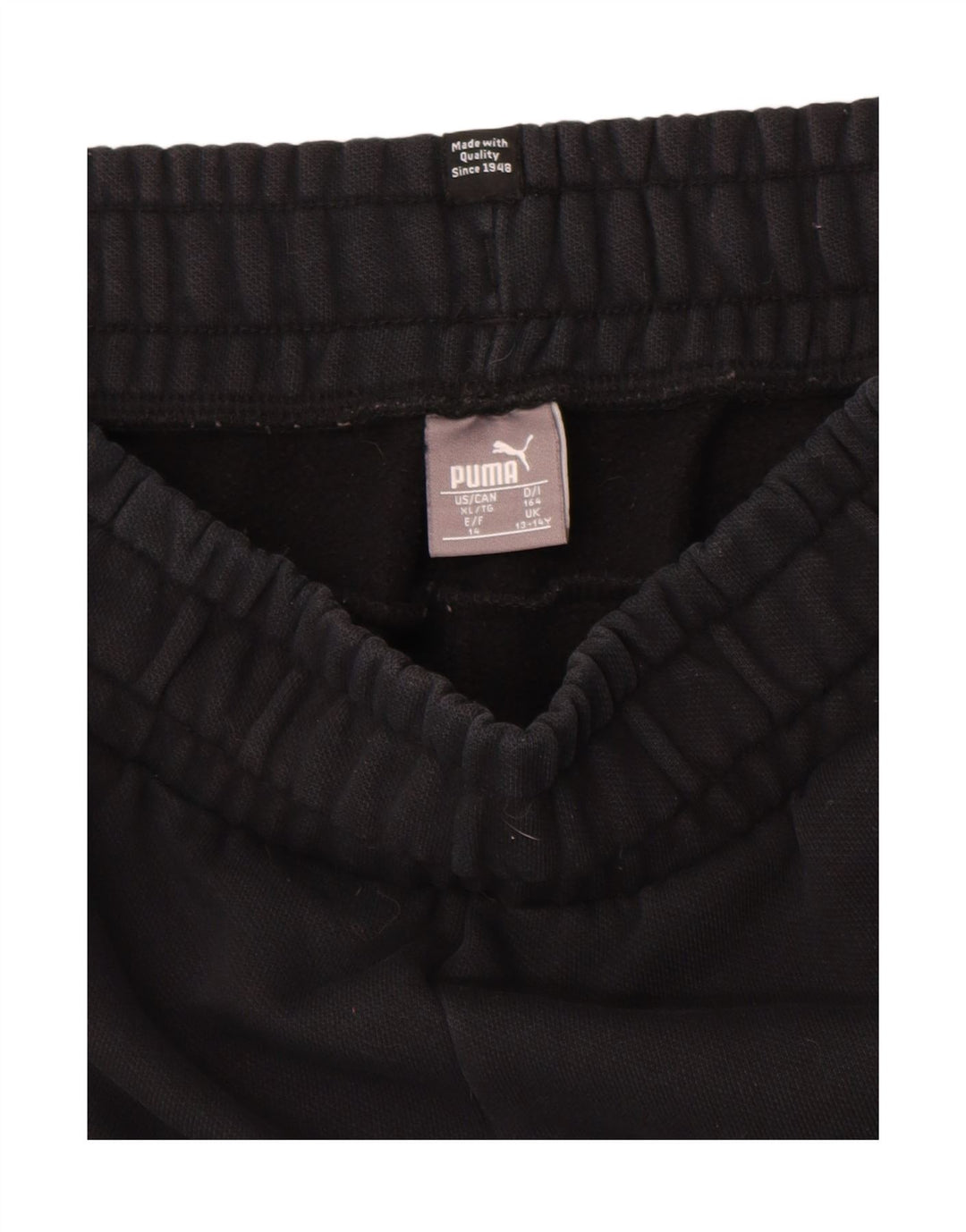 PUMA Pantalon de Survêtement Graphique Garçon 13-14 ans Noir Coton