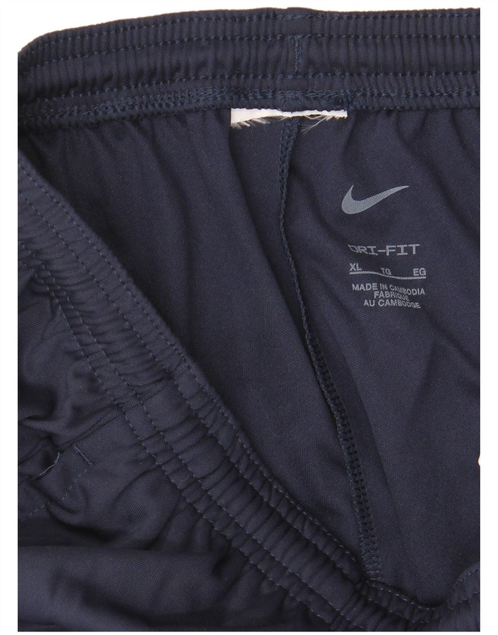 NIKE Pantalon de survêtement Dri Fit pour femme UK 18 XL Bleu marine