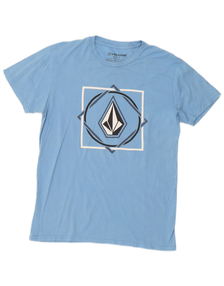 Volcom T-shirt graphique pour homme UK 14 Bleu moyen Coton