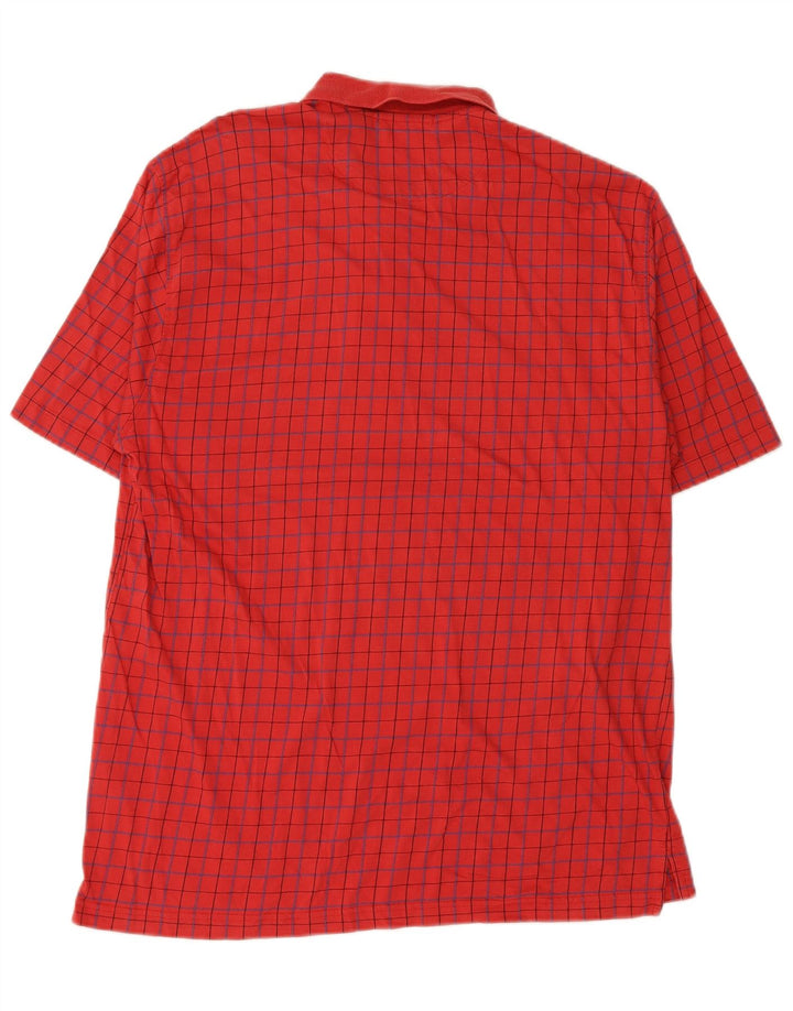 LYLE & SCOTT Polo Homme Rouge Moyen Carreaux Coton