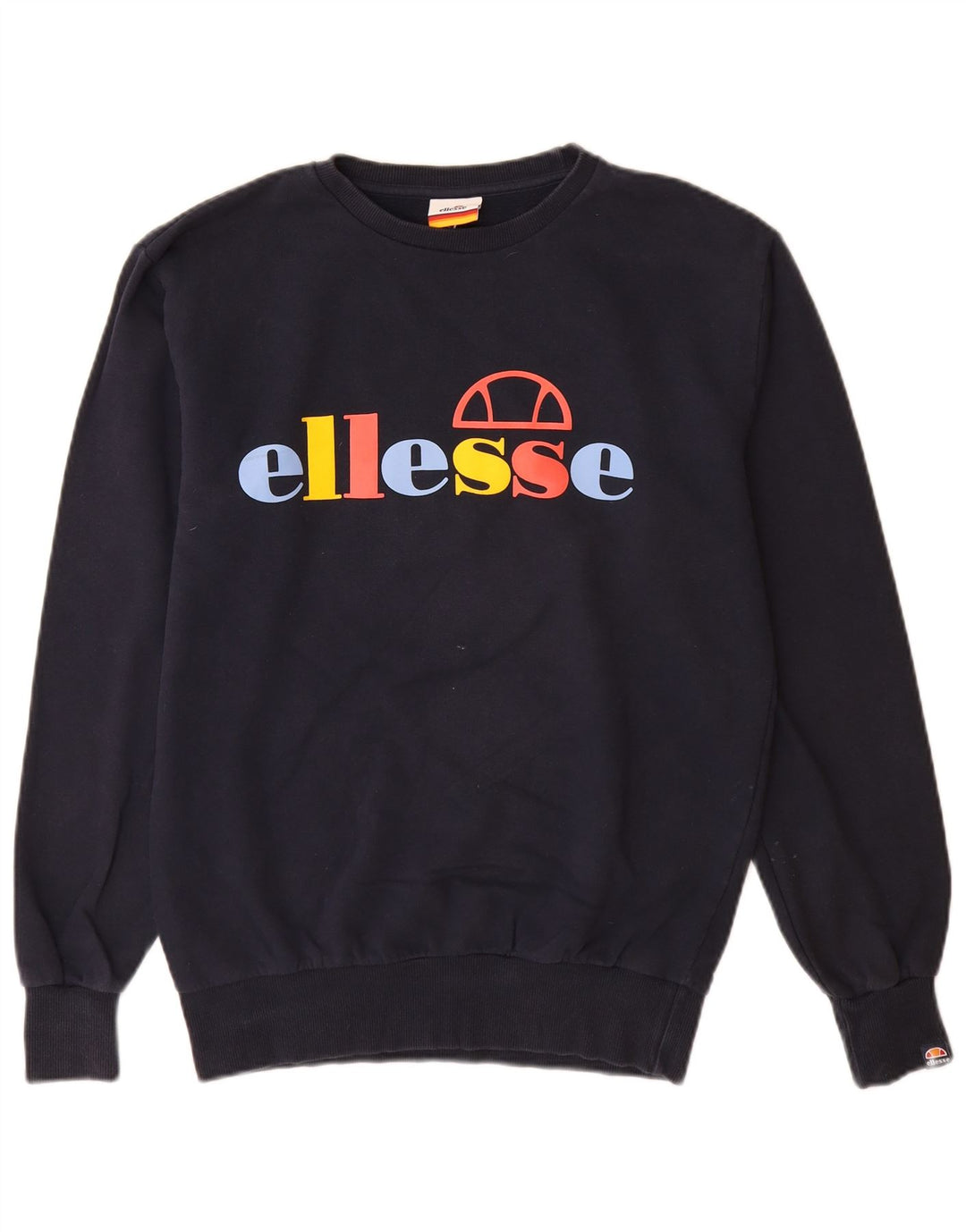 Ellesse Sweat-shirt graphique en coton bleu marine moyen pour homme