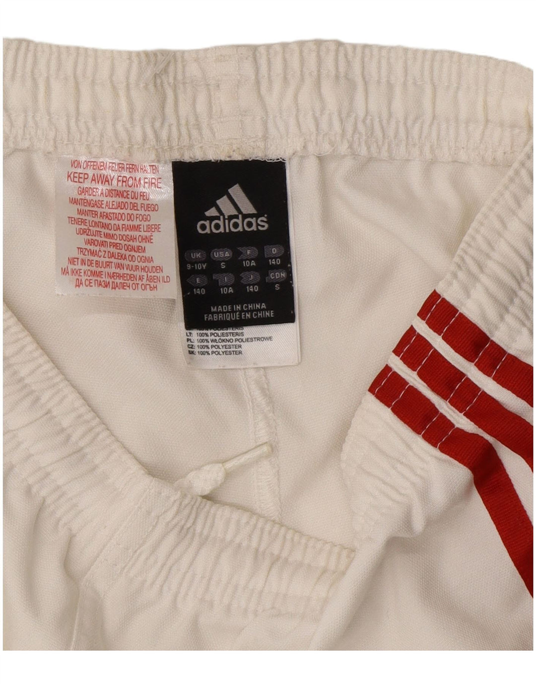 Adidas Garçon Climacool Sport Short 9-10 ans Blanc Polyester