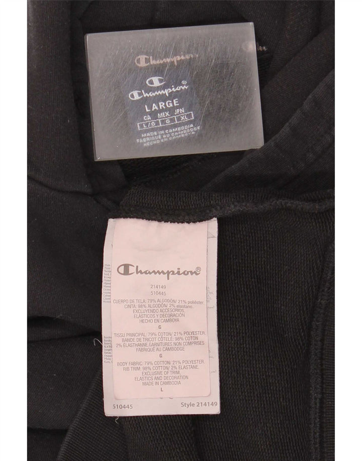 Champion Pull à capuche pour homme Grand coton noir