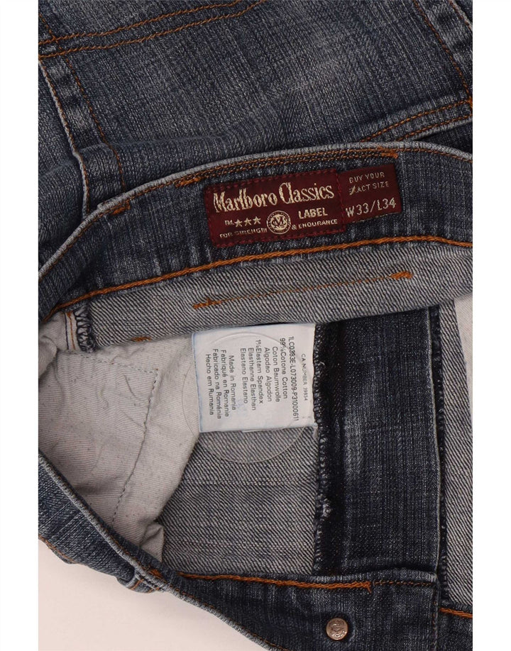 Marlboro Classics Jean droit homme W33 L34 bleu coton