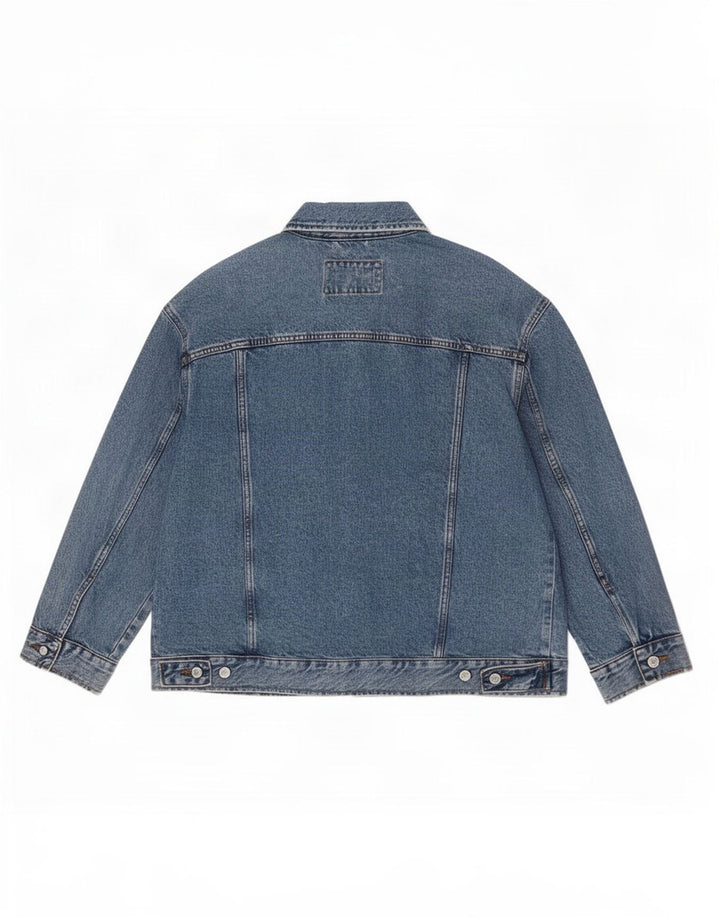 Marks & Spencer Veste en jean Per Una pour femme UK 14 Large Bleu Coton
