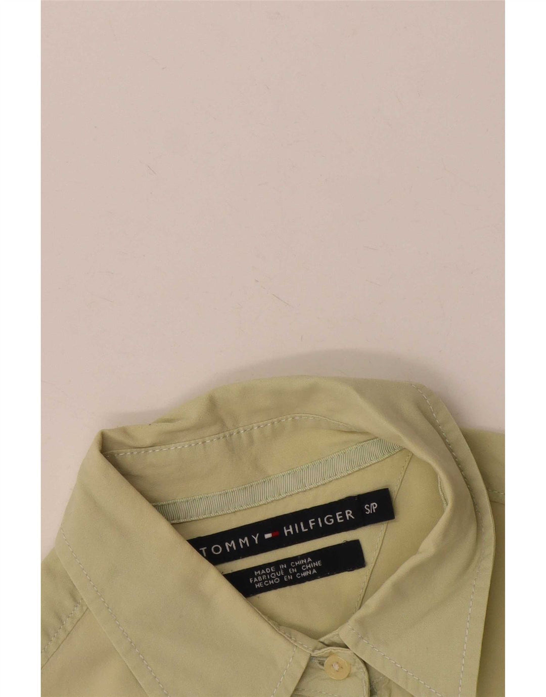 Tommy Hilfiger Chemise Femme UK 10 Small Jaune