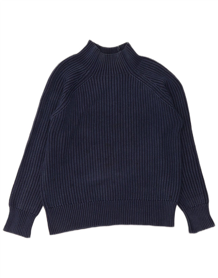 Replay Pull à col roulé pour femme UK 14 Bleu marine moyen Coton