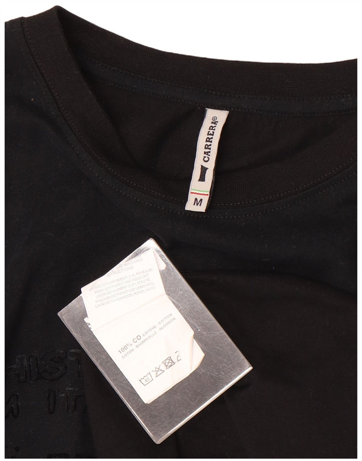 Carrera Homme Graphic Top Manches Longues Coton Noir Moyen