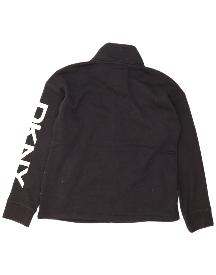Dkny Veste de survêtement graphique pour homme en polyester noir moyen