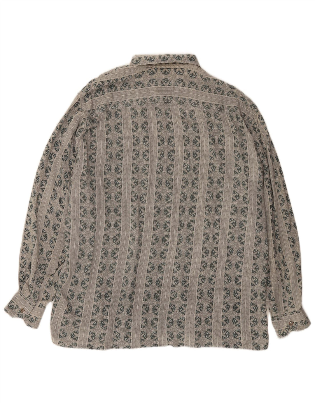Mash Chemise Homme Large Gris Floral Viscose