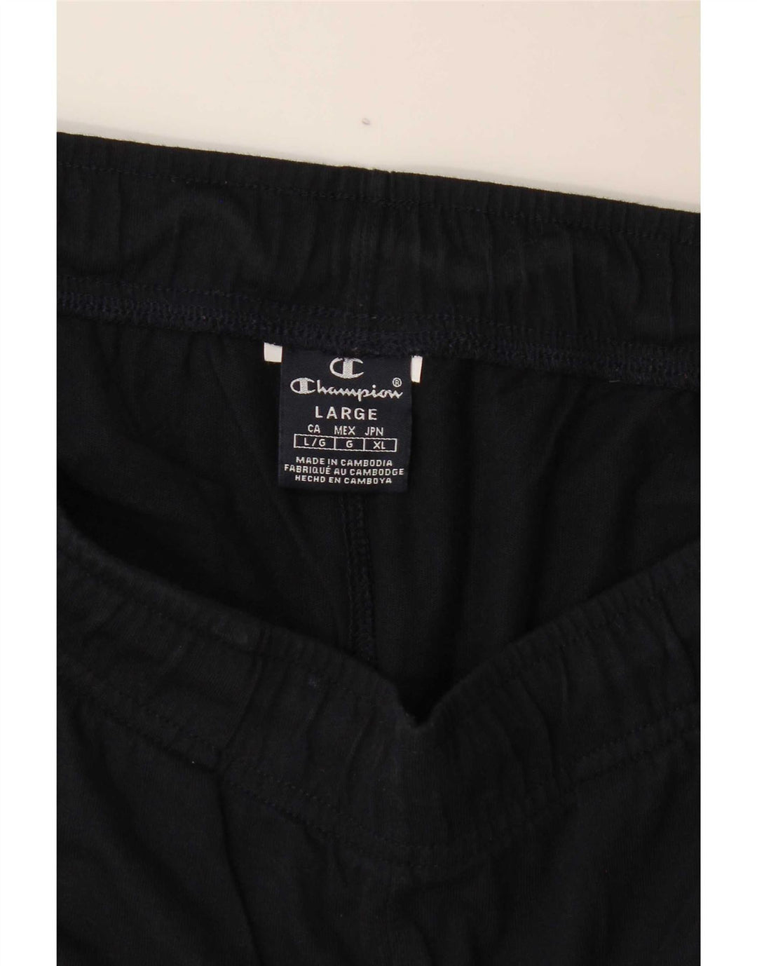 Champion Short de Sport Graphique Homme Bleu Marine Large