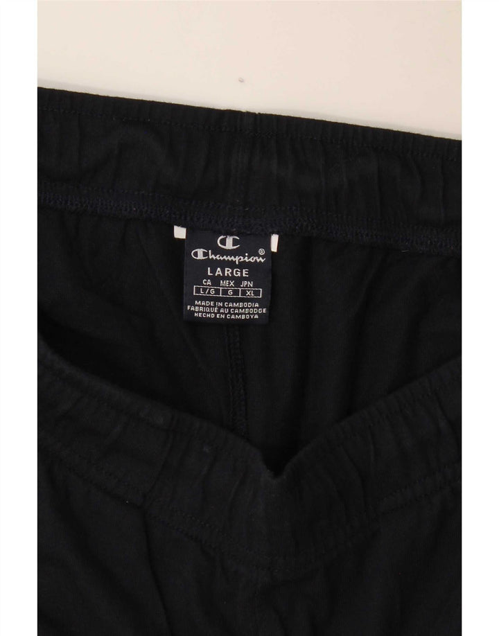 Champion Short de Sport Graphique Homme Bleu Marine Large