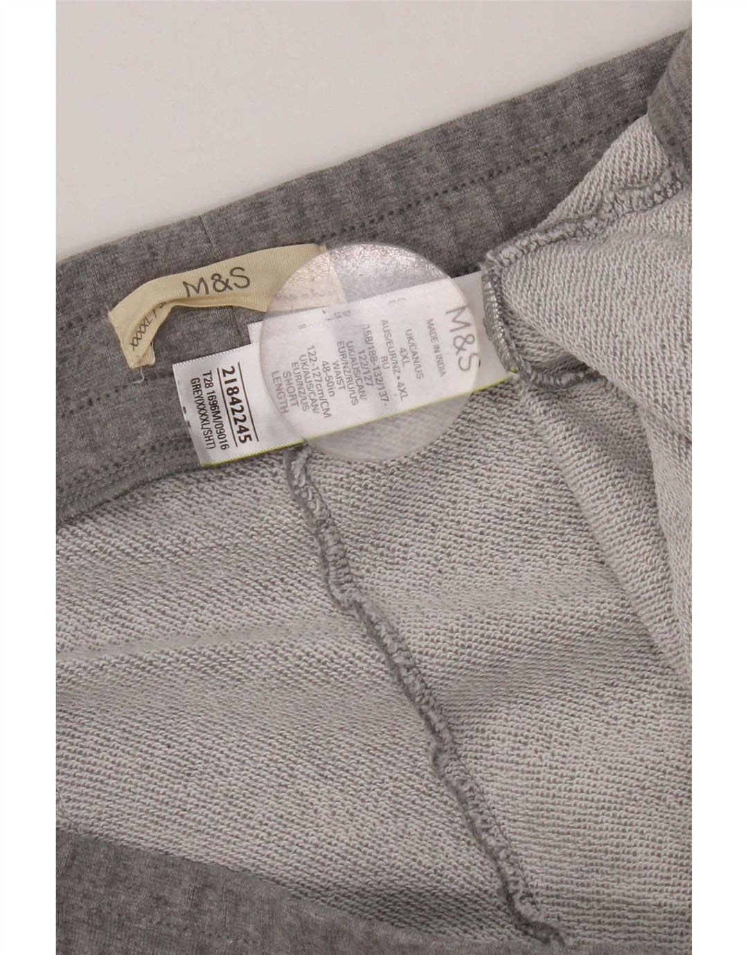 Marks & Spencer Pantalon de survêtement pour homme 4XL Gris Coton