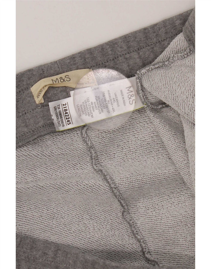 Marks & Spencer Pantalon de survêtement pour homme 4XL Gris Coton
