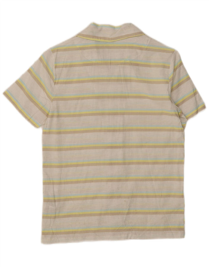 Hurley Chemise à Manches Courtes Garçon 7-8 ans Coton Rayé Multicolore