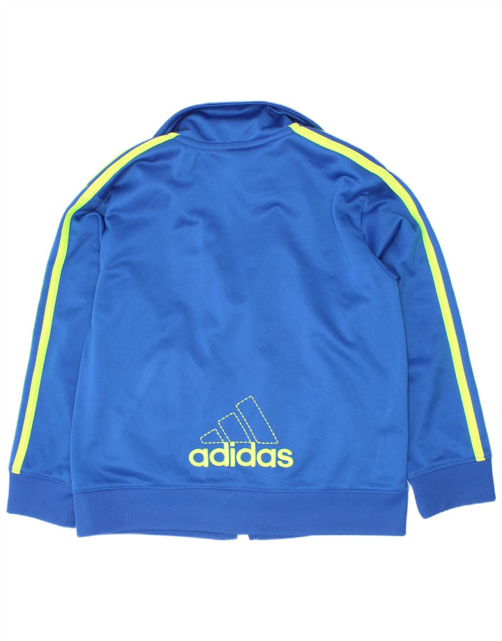 Adidas Veste de survêtement graphique pour garçon 4-5 ans Bleu Polyester