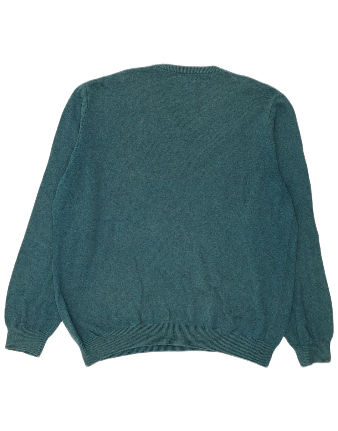 Marks & Spencer Pull col V pour homme en coton bleu 2XL