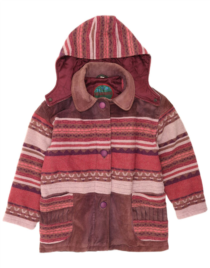 Henri Rossi Veste coupe-vent femme EU 42 Grand cuir multicolore