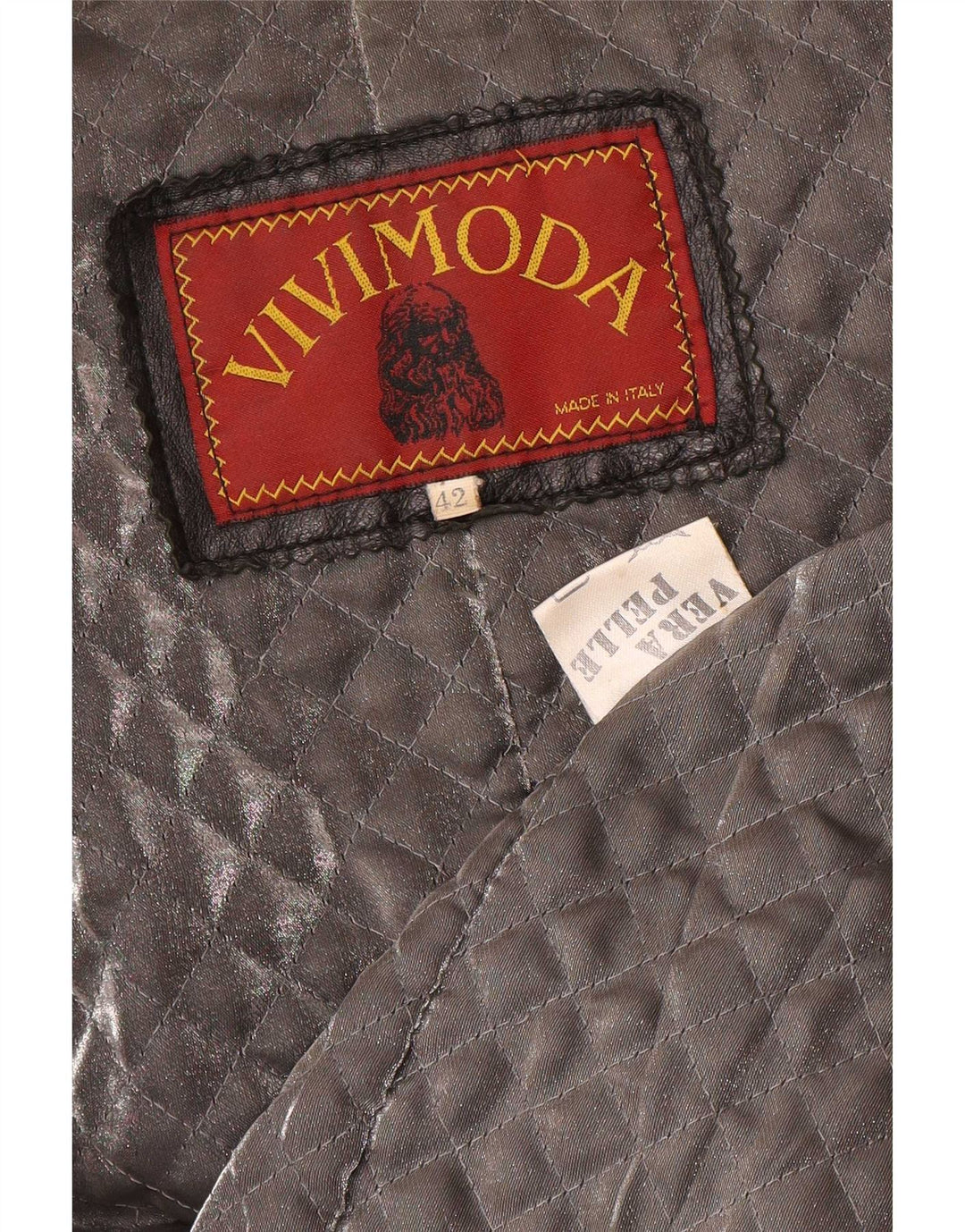 veste militaire surdimensionnée à double boutonnage vintage pour femmes IT 42 Noir moyen