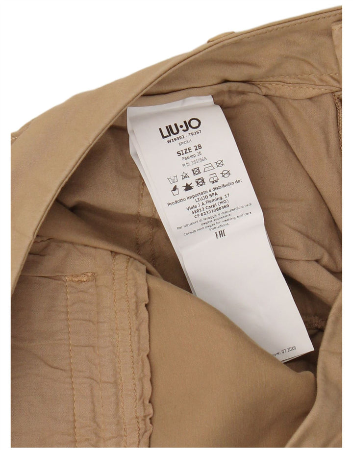 Liu Jo Pantalon Chino Slim Femme W28 L28 Coton Beige