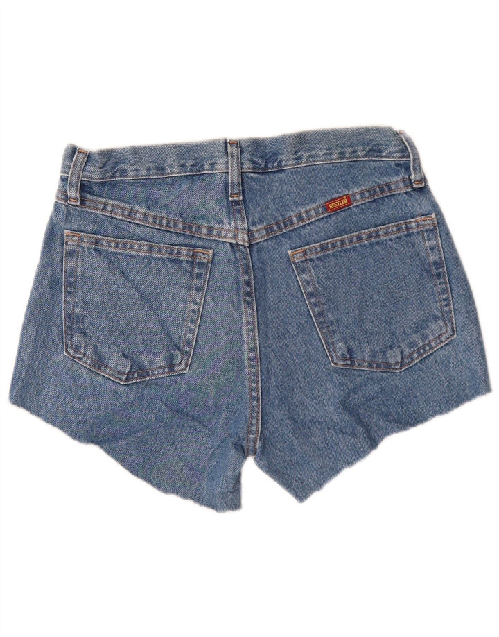 RUSTLER Short en Jean Femme W29 Bleu Moyen Coton