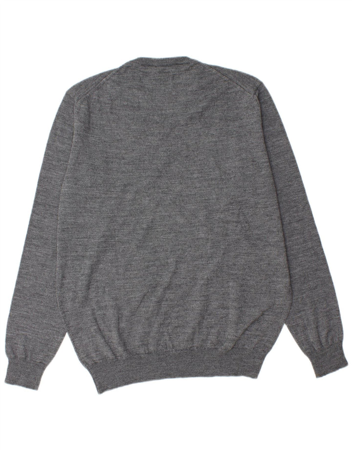 Dack's Pull col V pour homme 2XL Gris Laine
