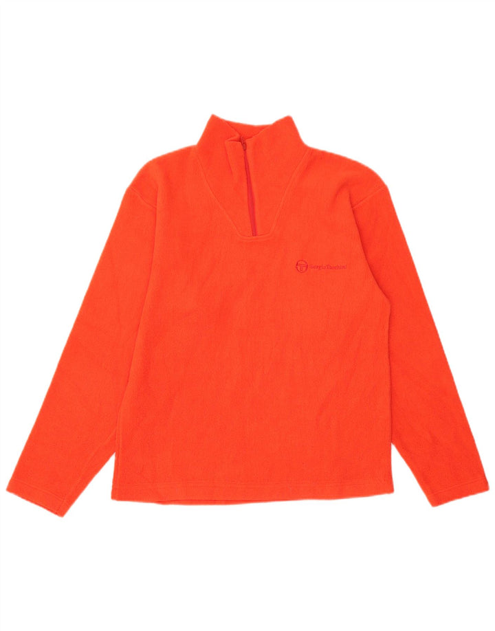 Sergio Tacchini Pull polaire à col zippé pour femme UK 14 Orange moyen