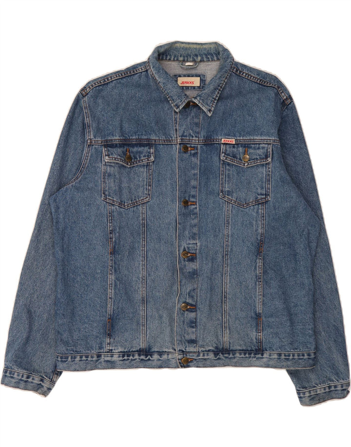 JEAXXS Veste en jean pour homme UK 46 3XL Bleu