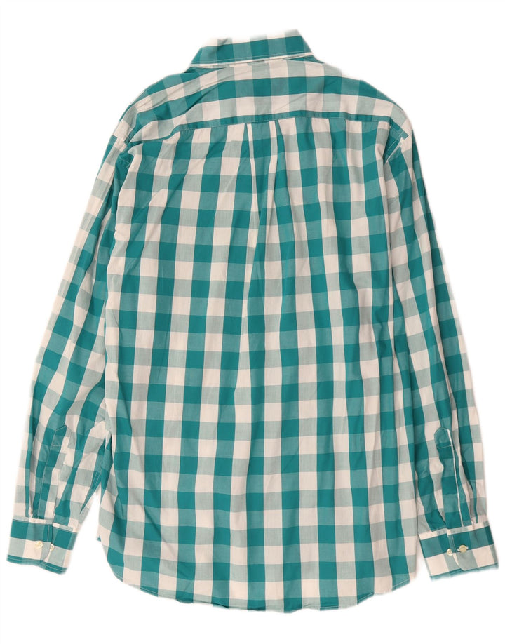 Enara Camicece Chemise Homme Vert Moyen Vichy Coton