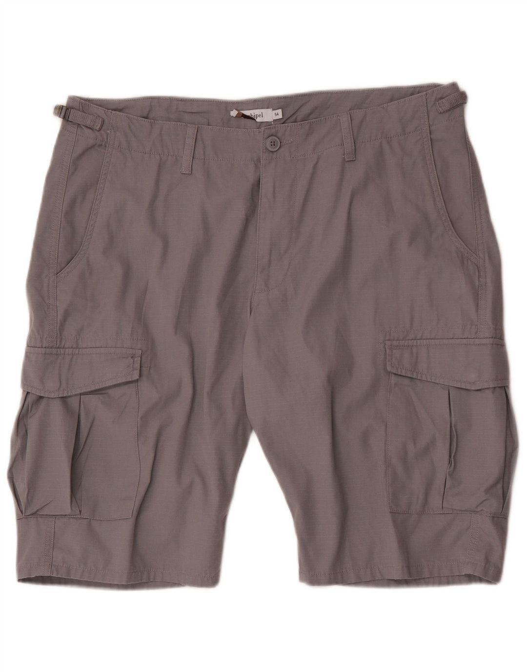 Conbipel Short Cargo Homme IT 54 2XL W38 Gris Rayé Coton