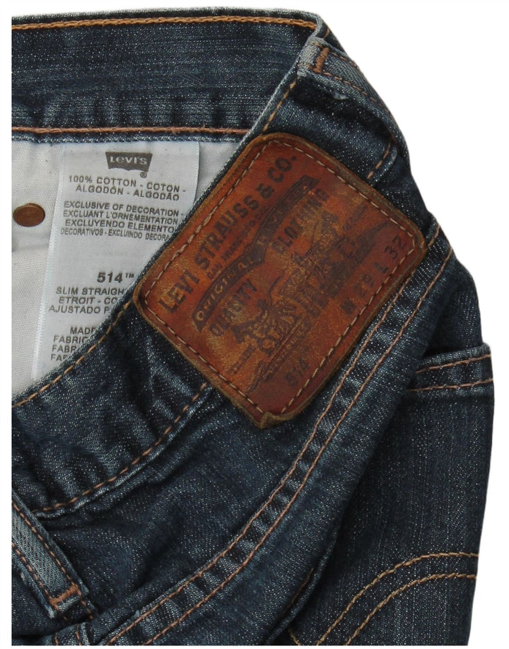 Levi's Jean Slim 514 Straight Homme W29 L32 Bleu Coton