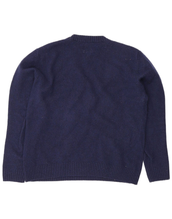 Levi's Pull col rond coupe standard pour femme UK 14 Bleu marine moyen